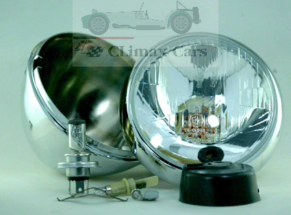 クローム・ ヘッドライトAssy・ 5.75インチ・ H4Hi/Loの画像