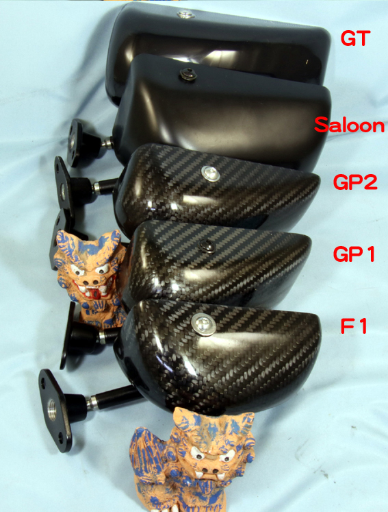 SPA・ミラー・サイド・F1コンベックス（曲面鏡）黒/カーボン画像