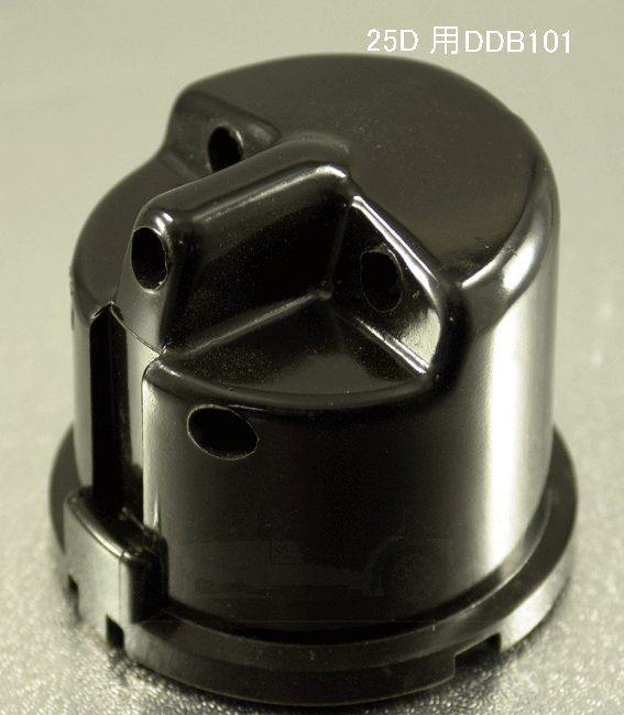 ディストリビューターキャップ　 サイドエントリー　Lucas DM2、25D4　 トライアンフ TR2、TR3、TR3A、TR4、TR4Aの画像