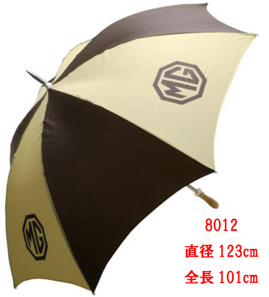 MG・傘・ウッドハンドル・ブラウン／イエローの画像