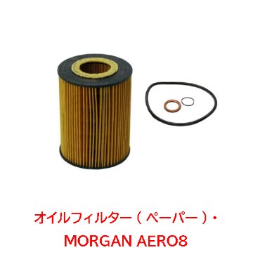 オイルフィルター(ペーパー)・モーガン・MORGAN AERO8画像