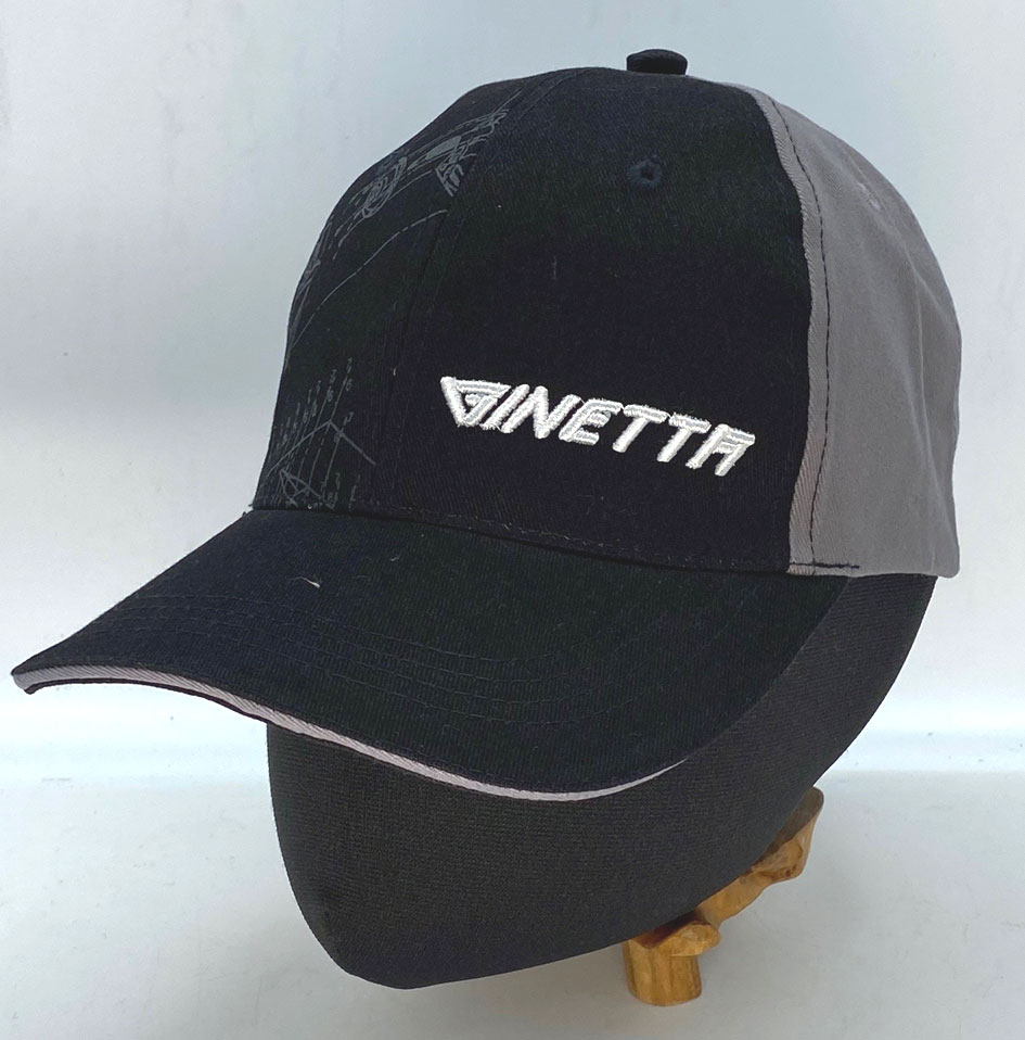 ベースボール・キャップ・ジネッタ・ブラック with グレーエッジの画像