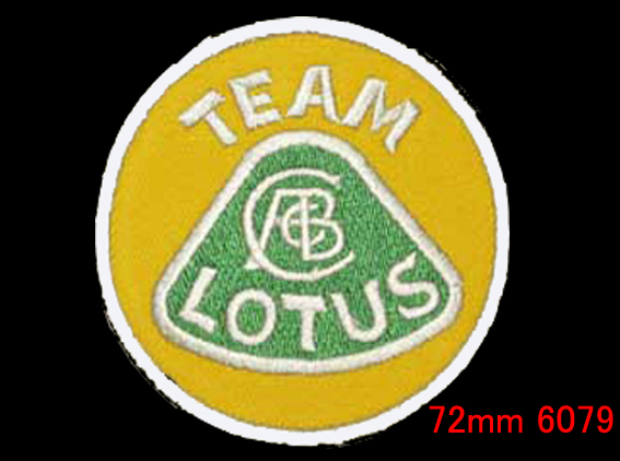 布バッジTeamLotusロータス・ラウンド72mmの画像