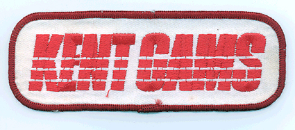 布バッジ・KENTCAMS白地赤の画像