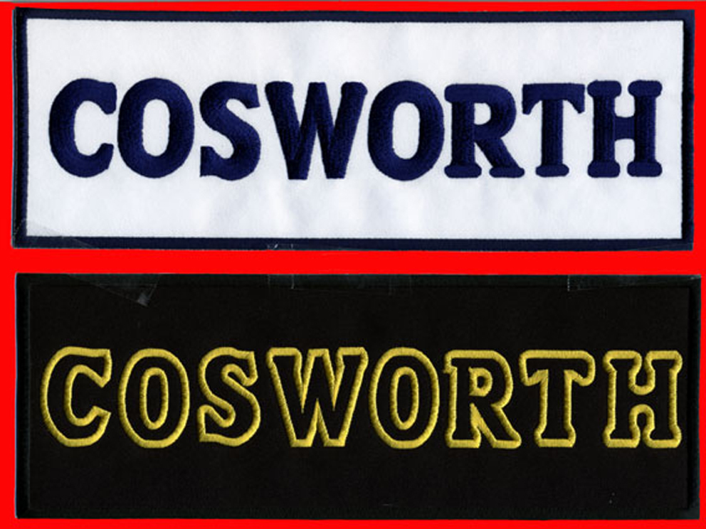 布バッジ・コスワース・COSWORTH・大の画像
