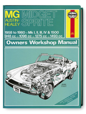 MGミジェット・オースティンヒーレー・スプライト・オーナーズ・ワークショップ・マニュアル画像