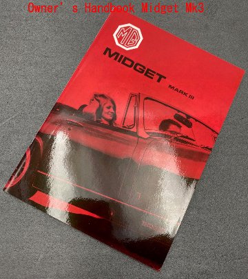 MG ミジェット MK3 ・ドライバーズ・ハンドブック・1967-72・(US)画像