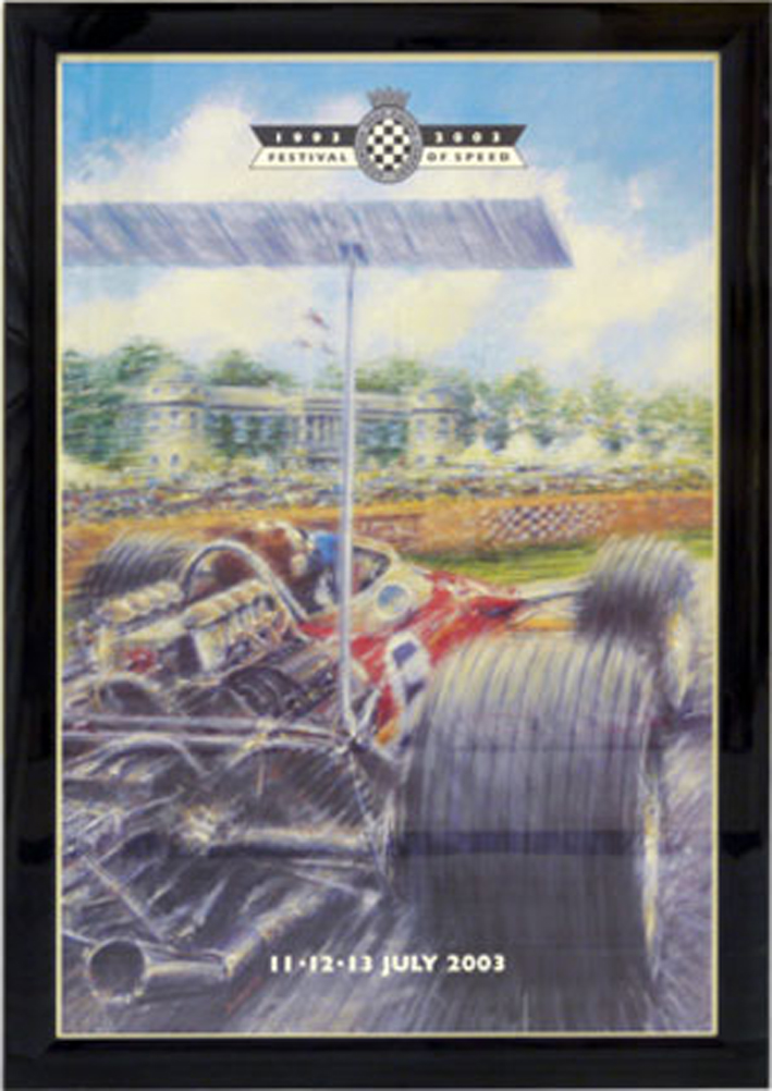 "ポスター、フレーム入り、グッドウッドフェスティバルオブスピード 2003年"の画像