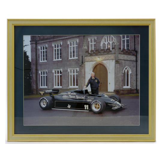 "プリント、フレーム入り、ロータスタイプ91 & コーリンチャップマン"の画像