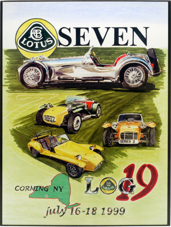"ポスター、LOG19　ロータスセブン、ソフトマウント"の画像