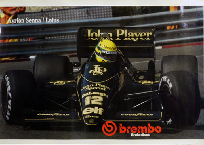 "ポスター、アイルトンセナ LOTUS 98T・ClassicTeamLotusの画像