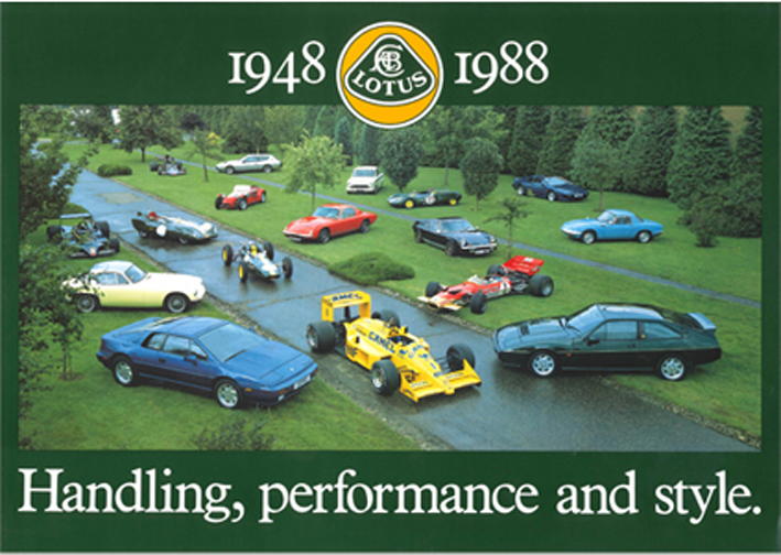 "ポスター、ロータス社創立40周年記念1948-1998"の画像