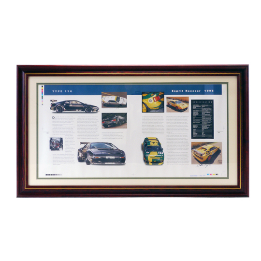 "フレーム入りブックページ、著者直筆サイン入り、タイプ114"の画像