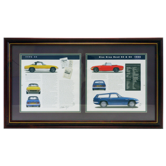 "フレーム入りブックページ(2窓タイプ)、著者直筆サイン入り、タイプ45"の画像