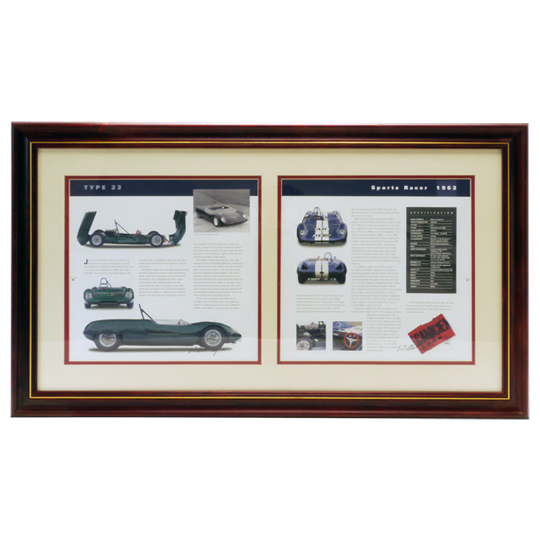 "フレーム入りブックページ(2窓タイプ)、著者直筆サイン入り、タイプ23"の画像