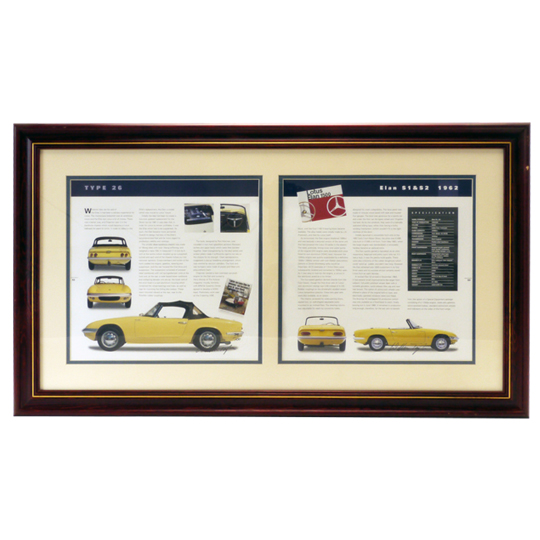 "フレーム入りブックページ(2窓タイプ)、著者直筆サイン入り、タイプ26"の画像