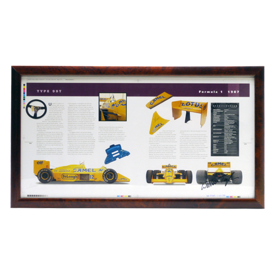 "フレーム入りブックページ、著者直筆サイン入り、タイプ99T"の画像