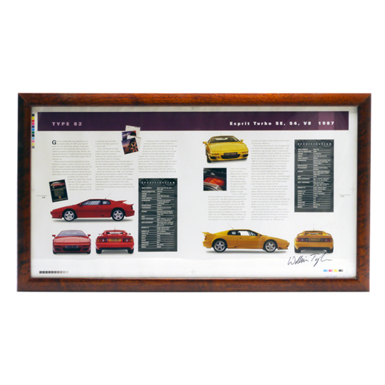 "フレーム入りブックページ、著者直筆サイン入り、タイプ82"の画像