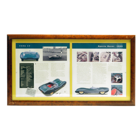 "フレーム入りブックページ、著者直筆サイン入り、タイプ17"の画像