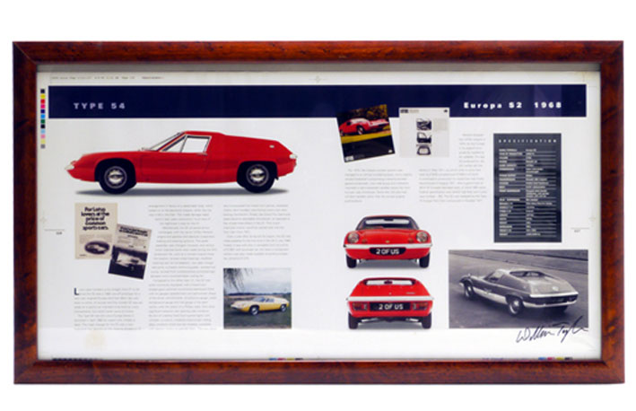 "フレーム入りブックページ、著者直筆サイン入り、タイプ54"の画像