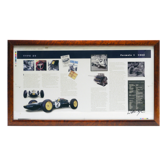 "フレーム入りブックページ、著者直筆サイン入り、タイプ25"の画像