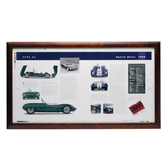 "フレーム入りブックページ、著者直筆サイン入り、タイプ23"の画像