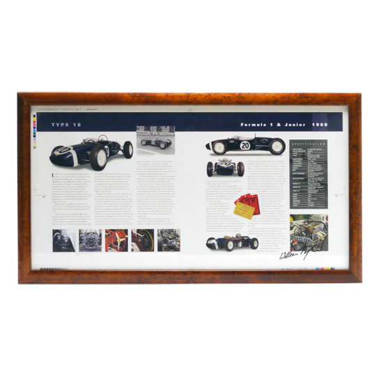 "フレーム入りブックページ、著者直筆サイン入り、タイプ18"の画像