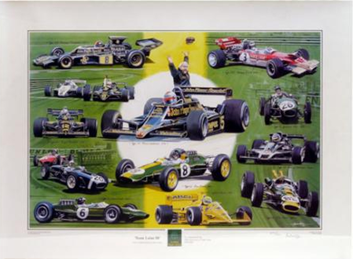 ポスター、チームロータス50周年TeamLotusの画像