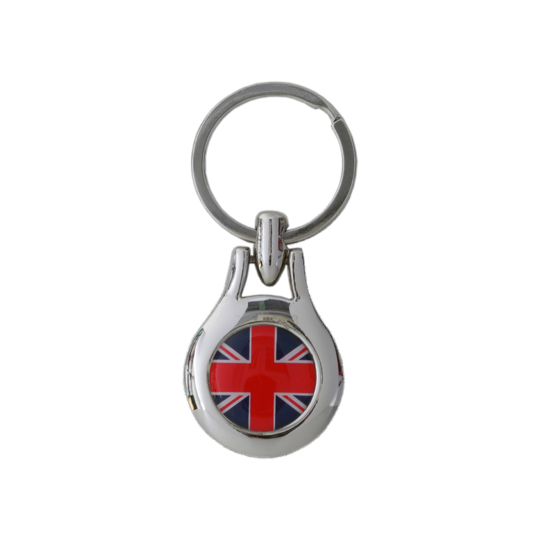 キーホルダー、ユニオンジャック、丸型の画像