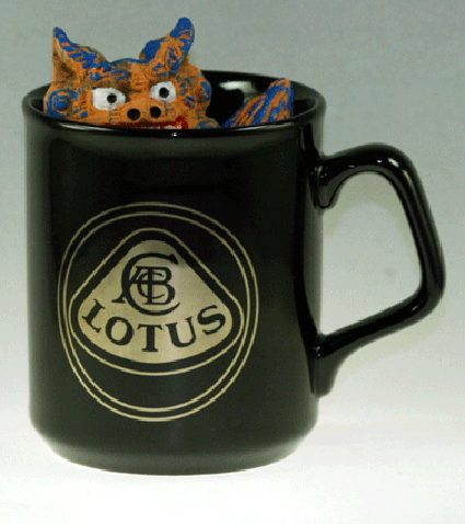 ロータスマグカップ黒の画像