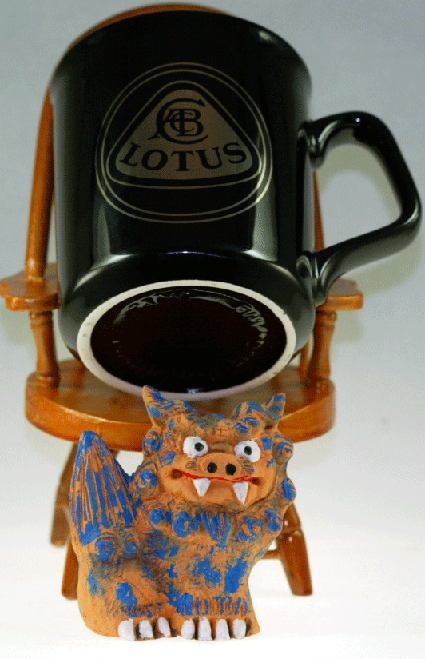 ロータスマグカップ黒画像