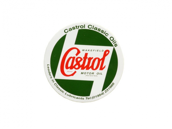 ボディーワークステッカー・5"9"ラウンド・カストロールクラシックオイルの画像