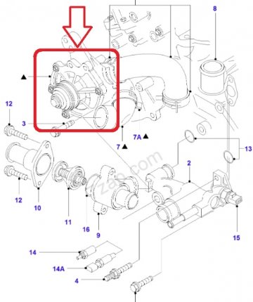 ウォーターポンプ・Ford DURATEC (デュラテック) V6 3.0L・モーガン ロードスター画像