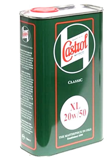 カストロール・クラシック・オイル 緑缶XL 20w-50 4.54L画像
