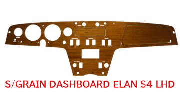 ダッシュボード・エラン S4 左LHDストレート・グレイン画像