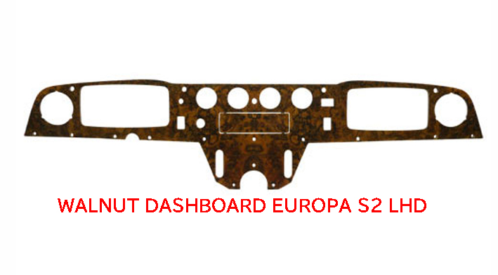 ヨーロッパ・ウォールナット・ダッシュ・ウッド・パネルS2左ハンドル画像
