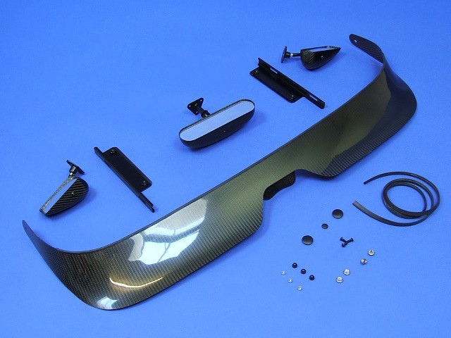 レーシングスクリーン + ミラー・コンバーションキット・ドライカーボン・SV・CSRの画像