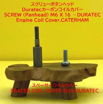 スクリューボタンヘッドDuratecカーボンコイルカバーの画像