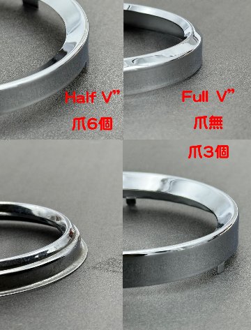 メッキ（鍍金）VDOメーターリング小52mm用の画像