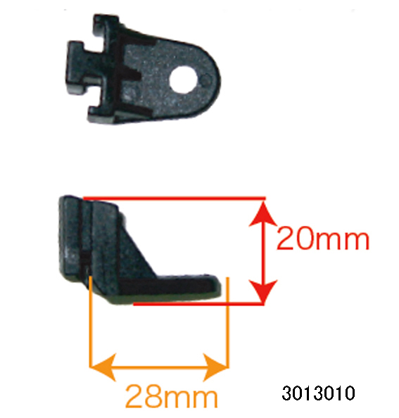 クーリングファン・マウントブラケット、28mm高さ20mm の画像