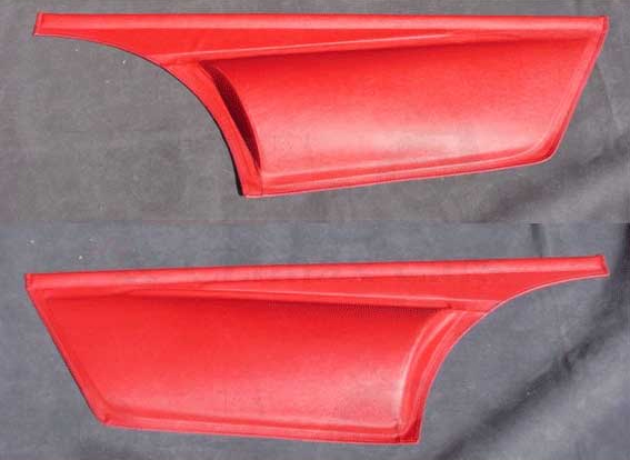 ハーフサイドスクリーン特注・赤・左右セット・JPEスタイルの画像