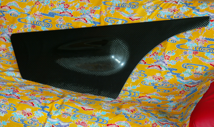 ハーフサイドスクリーン左右セットJPEType・ドライカーボン製・補強バー2本付の画像