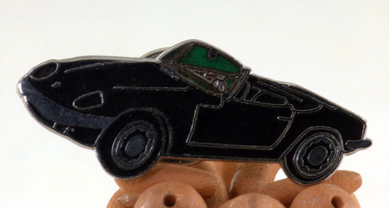 ピンバッジ・ロータスエラン・黒の画像