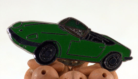 ピンバッジ・ロータスエラン・緑の画像