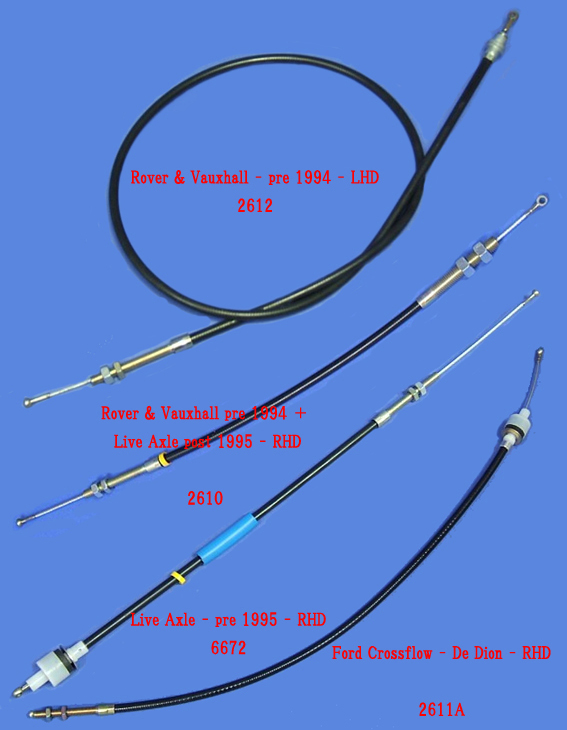 クラッチケーブル、右ハンドル、S3 Ford Classic、4速、1995年以前の画像
