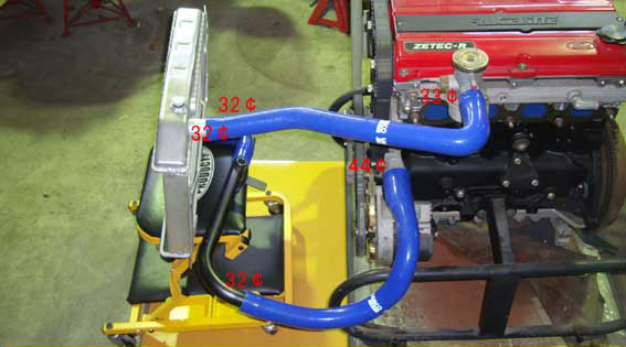 レースラインラジエーターホースSet of Zetecの画像