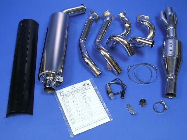 エキゾーストシステム、4-触媒-1、サイド出し、6"径サイレンサー、ロード、Superlight R500の画像