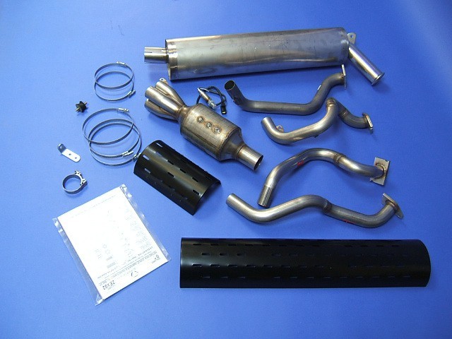 エキゾーストシステム、4-触媒-1、サイド出し、6"径サイレンサー、ロード、K-series VHPD、SLR SVAの画像