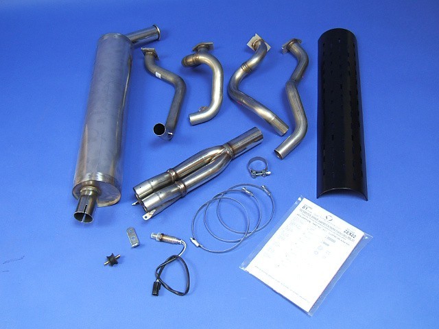 エキゾーストシステム、4-2-1、サイド出し、6"径サイレンサー、ロード、K-series VHPD、SLRの画像
