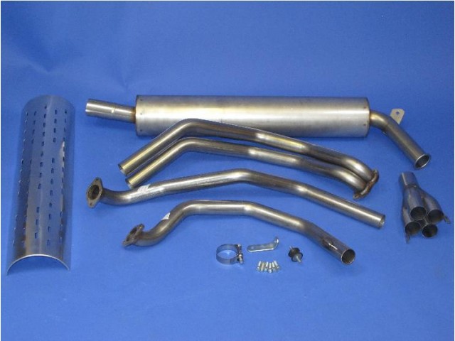 エキゾーストシステム、4-1、サイド出し、5"径サイレンサー、コンペティション、FordX/F・RoverKの画像